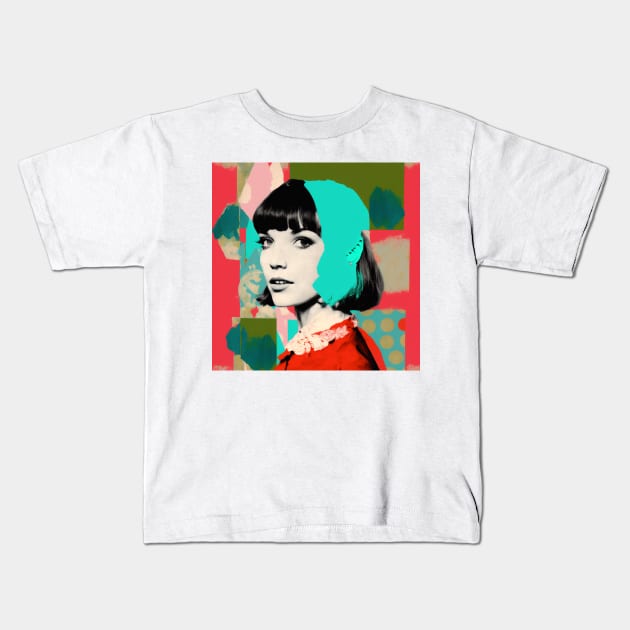 Anna Karina #6 Kids T-Shirt by MonoMagic